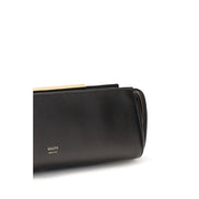 Τσάντα clutch Khaite Black Calf Leather Bos Taurus