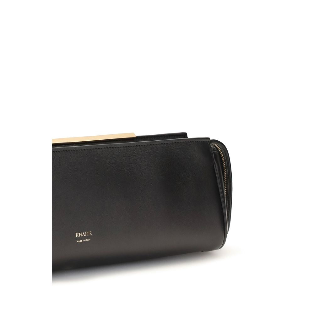 Τσάντα clutch Khaite Black Calf Leather Bos Taurus