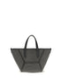 Brunello Cucinelli Black Calf Leather Bos Taurus Shoulder Bag
