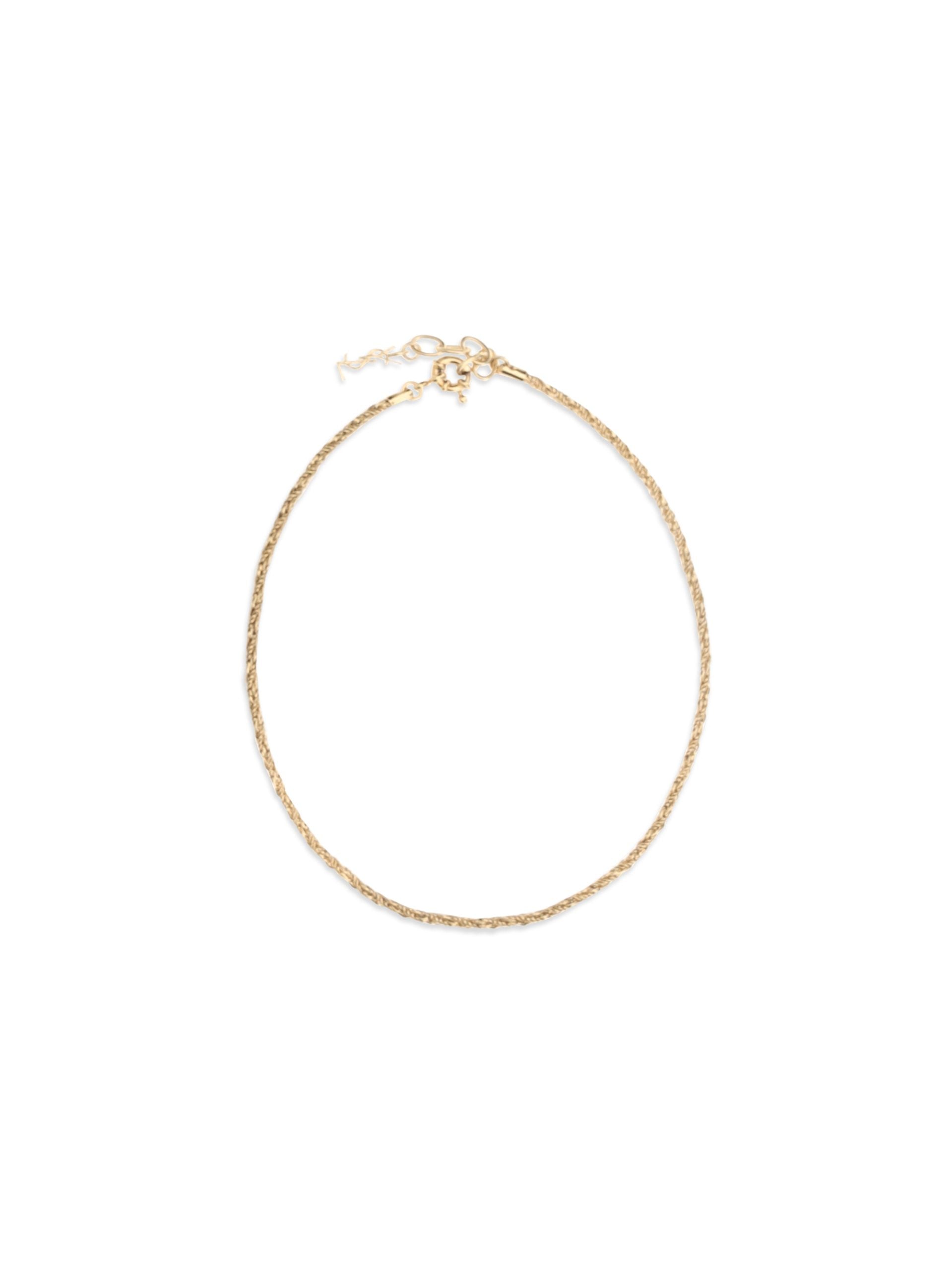 Saint Laurent Gold Brass Necklace