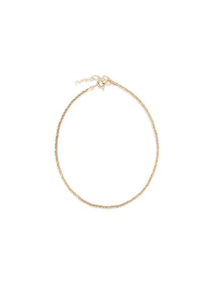 Saint Laurent Gold Brass Necklace