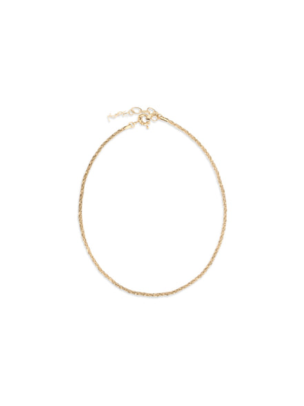 Saint Laurent Gold Brass Necklace