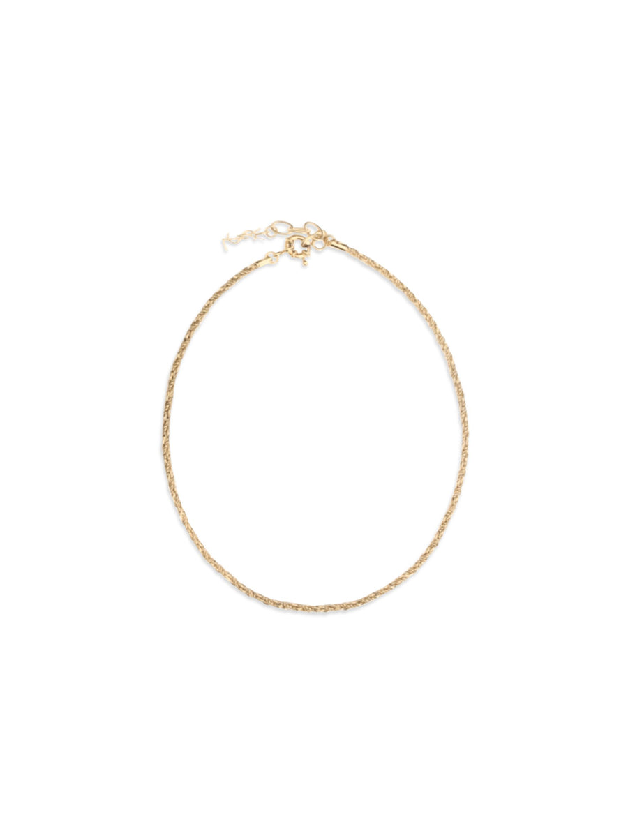 Saint Laurent Gold Brass Necklace