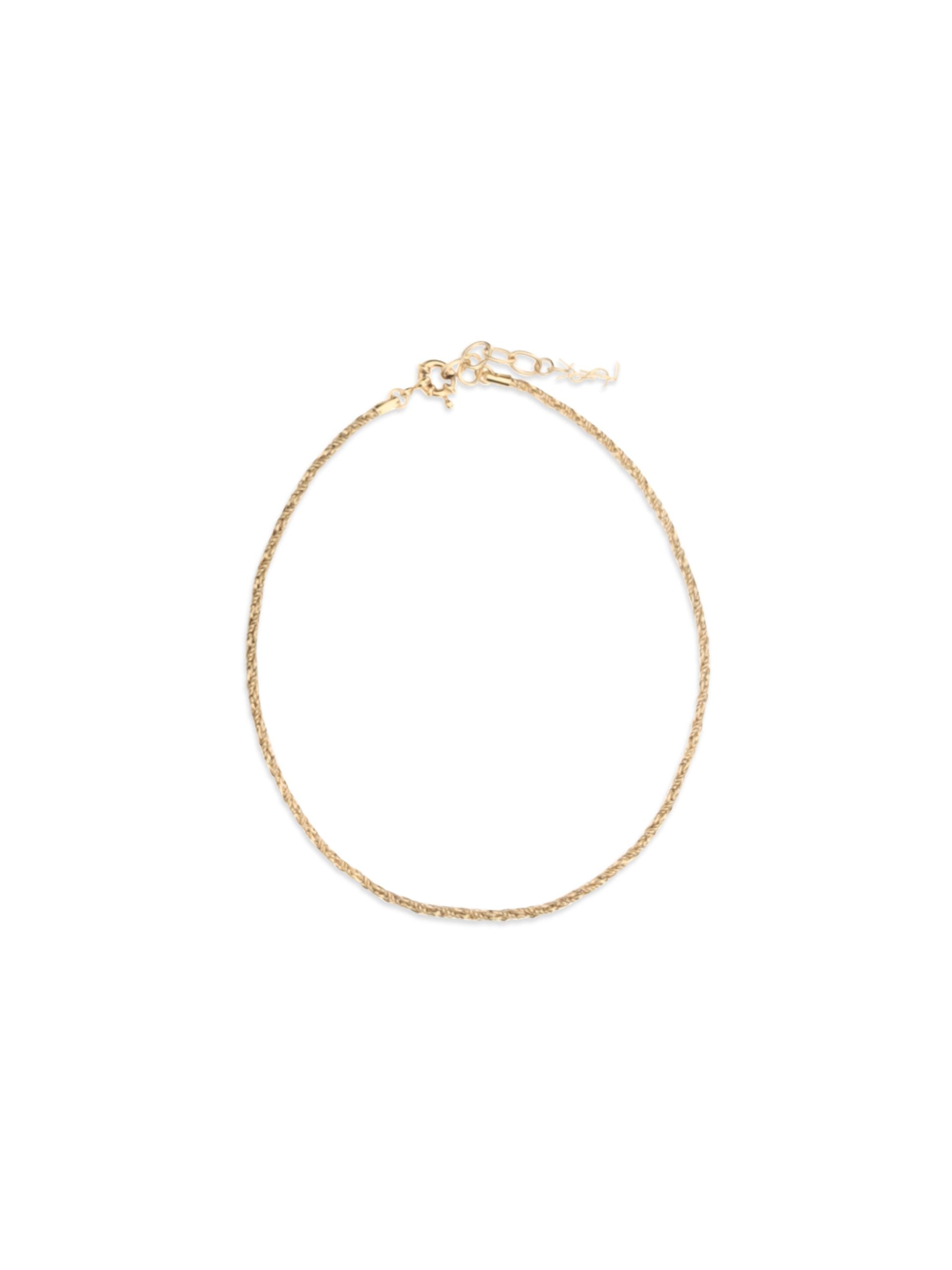Saint Laurent Gold Brass Necklace