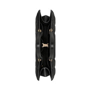 Dior Large Black Leather Push-Lock Tote Bag