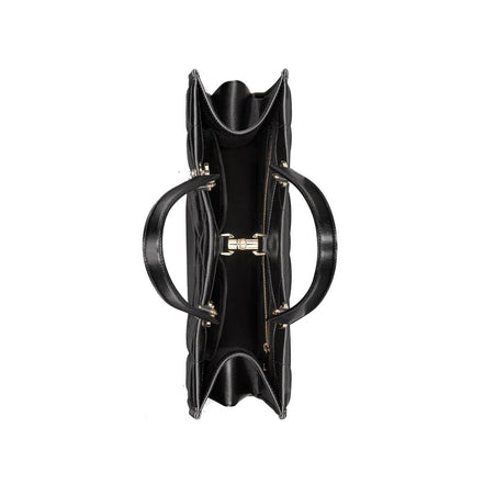 Dior Medium Black Leather Shoulder Tote Bag