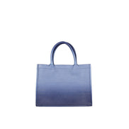 Dior Medium Blue Leather Tote Bag