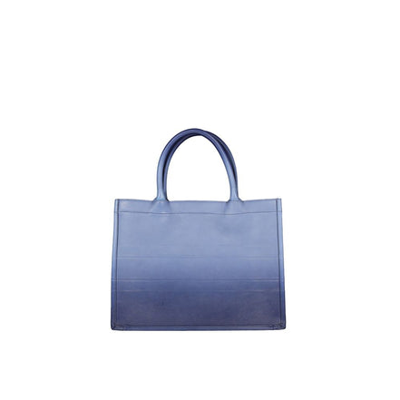 Dior Medium Blue Leather Tote Bag