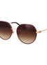 Furla Rose Gold Metal Sunglasses