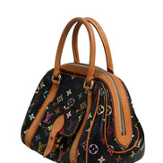 Louis Vuitton Μαύρη Monogram Πολύχρωμη Καμβάς Τσάντα Χειρός Priscilla