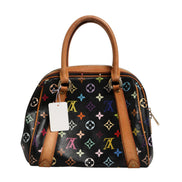 Louis Vuitton Μαύρη Monogram Πολύχρωμη Καμβάς Τσάντα Χειρός Priscilla
