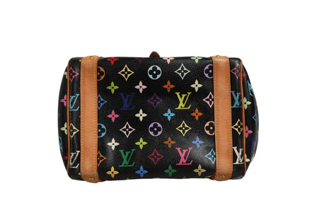Louis Vuitton Μαύρη Monogram Πολύχρωμη Καμβάς Τσάντα Χειρός Priscilla