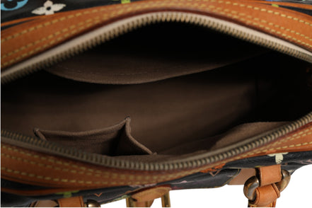 Louis Vuitton Μαύρη Monogram Πολύχρωμη Καμβάς Τσάντα Χειρός Priscilla