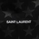 Saint Laurent Rive Droite Black Tote Bag With Star Print Tote bag