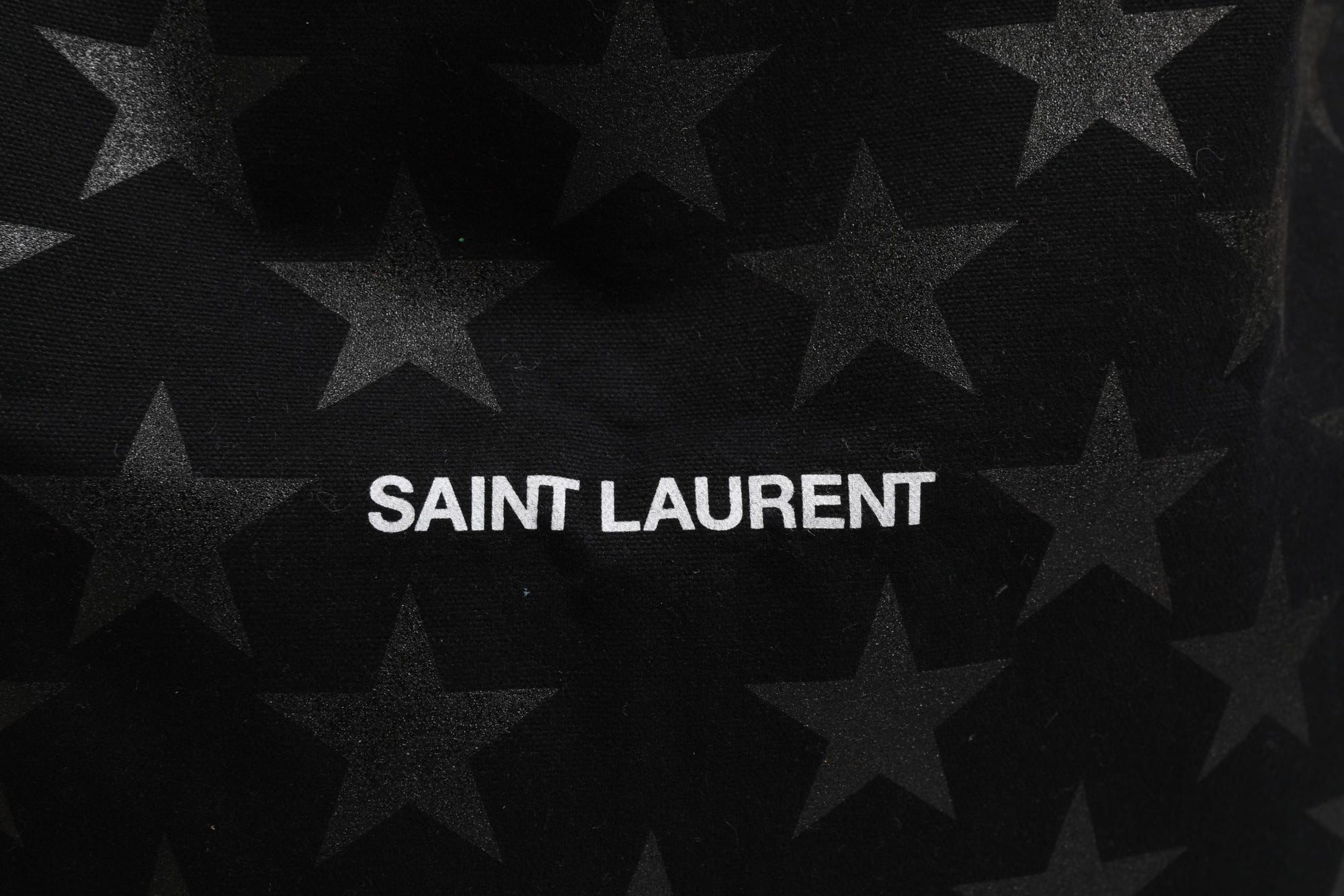 Saint Laurent Rive Droite Black Tote Bag With Star Print Tote bag