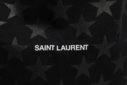 Saint Laurent Rive Droite Black Tote Bag With Star Print Tote bag