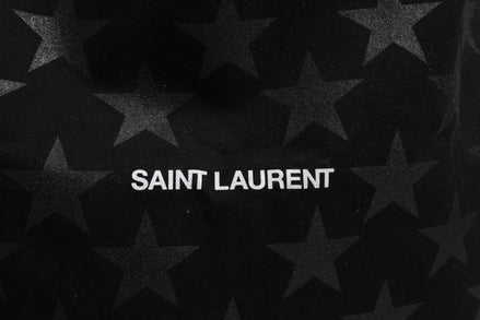 Saint Laurent Rive Droite Black Tote Bag With Star Print Tote bag