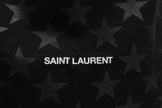 Saint Laurent Rive Droite Μαύρη Τσάντα Tote με Εκτύπωση Αστέρια