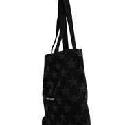 Saint Laurent Rive Droite Black Tote Bag With Star Print Tote bag