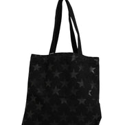 Saint Laurent Rive Droite Black Tote Bag With Star Print Tote bag