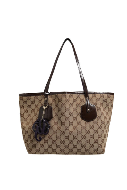 Gucci Beige Canvas Medium Jolie Charm Tote Bag