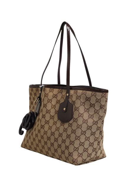 Gucci Beige Canvas Medium Jolie Charm Tote Bag