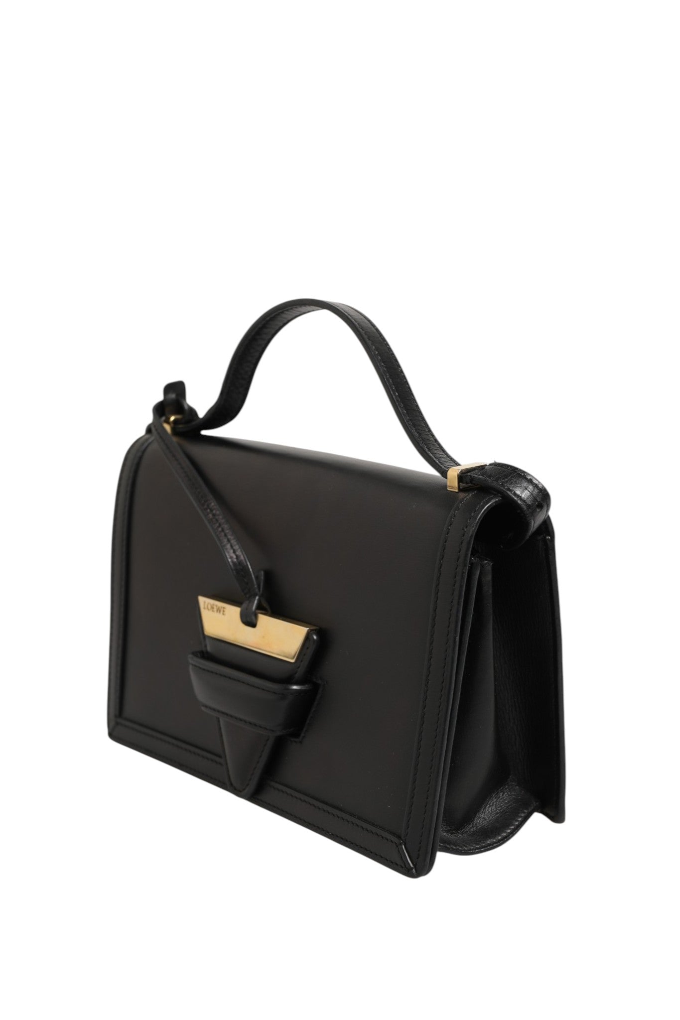Loewe Barcelona Μεσαία Δερμάτινη Τσάντα Ώμου