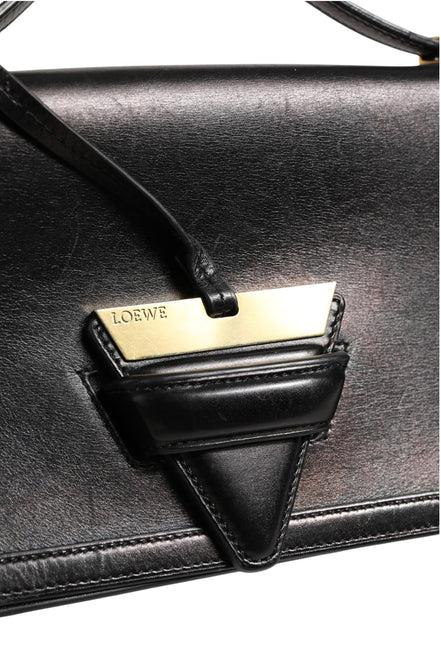 Loewe Barcelona Μεσαία Δερμάτινη Τσάντα Ώμου