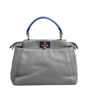 Fendi Mini Peekaboo Μπλε Γκρι