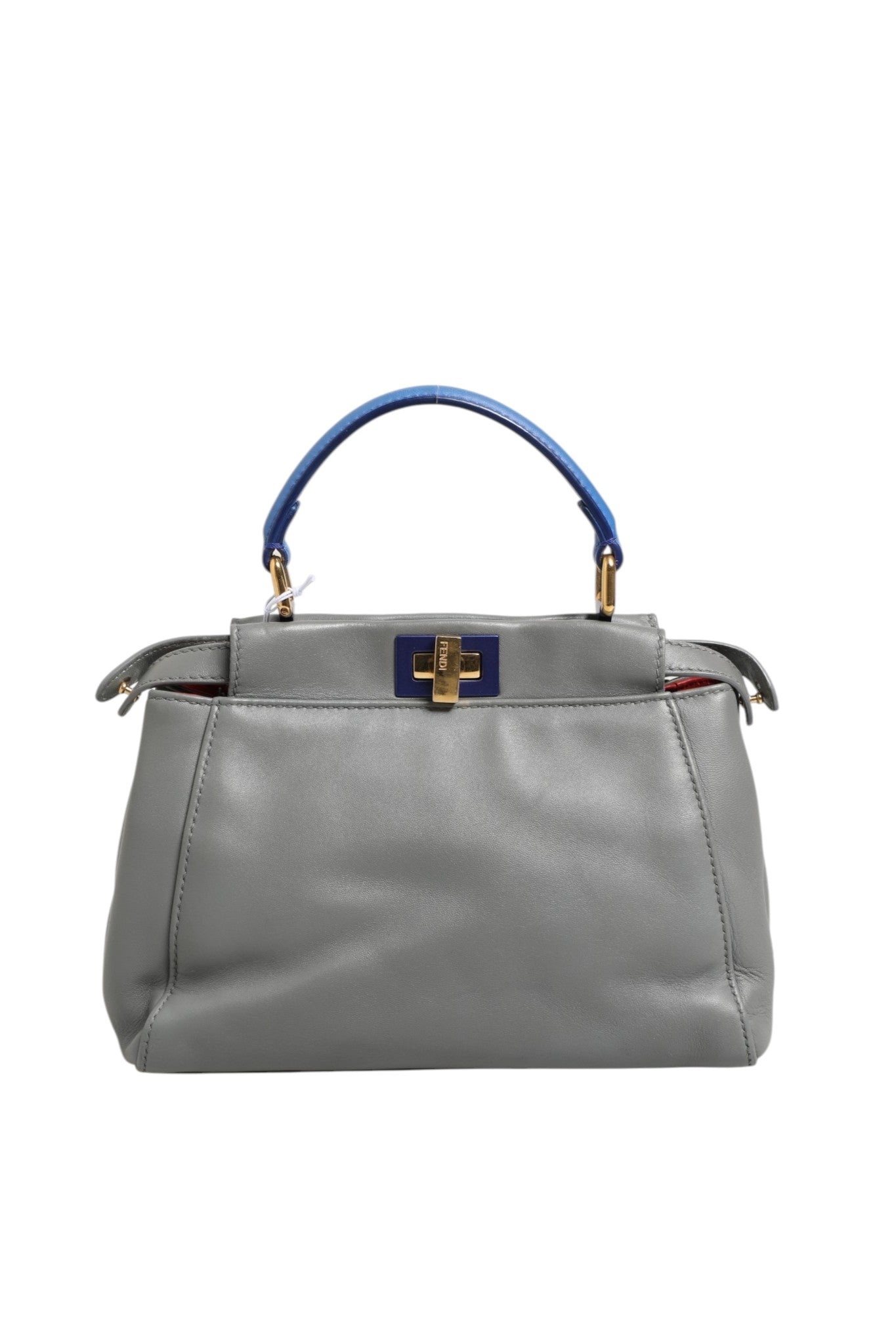 Fendi Mini Peekaboo Μπλε Γκρι