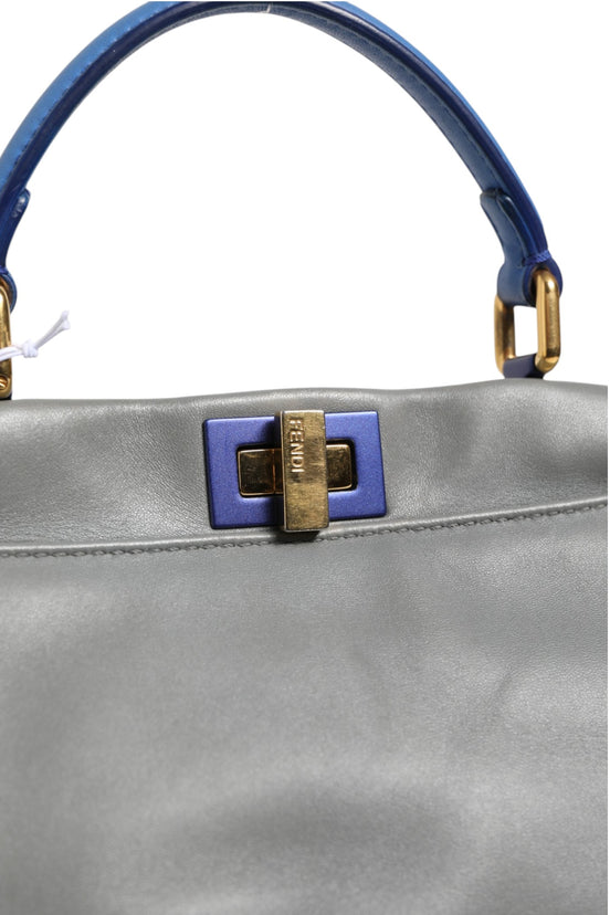 Fendi Mini Peekaboo Blue Grey