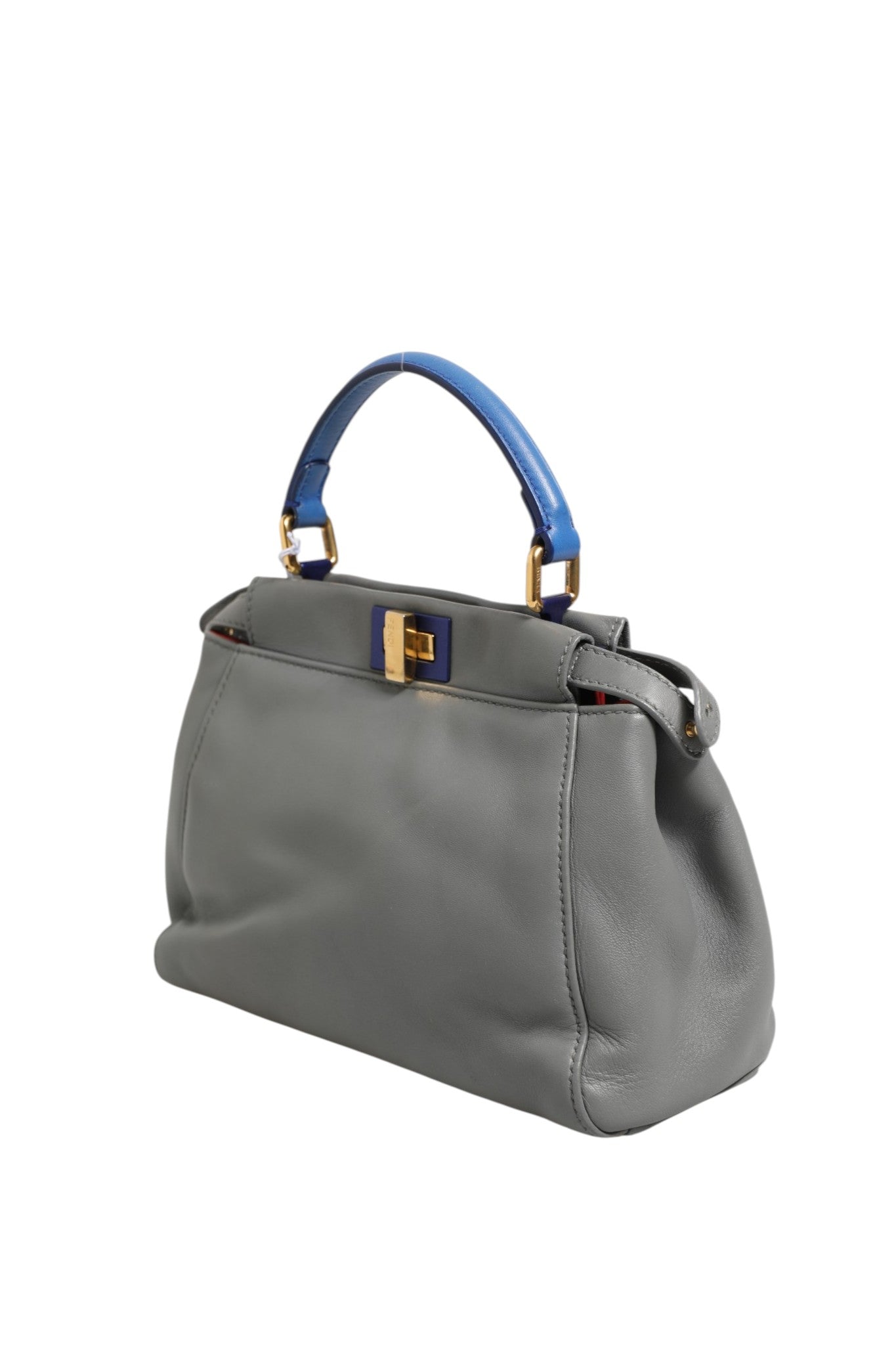 Fendi Mini Peekaboo Μπλε Γκρι