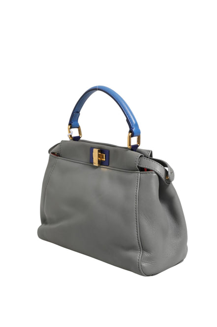 Fendi Mini Peekaboo Μπλε Γκρι