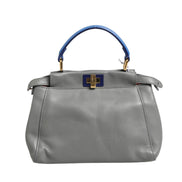 Fendi Mini Peekaboo Μπλε Γκρι