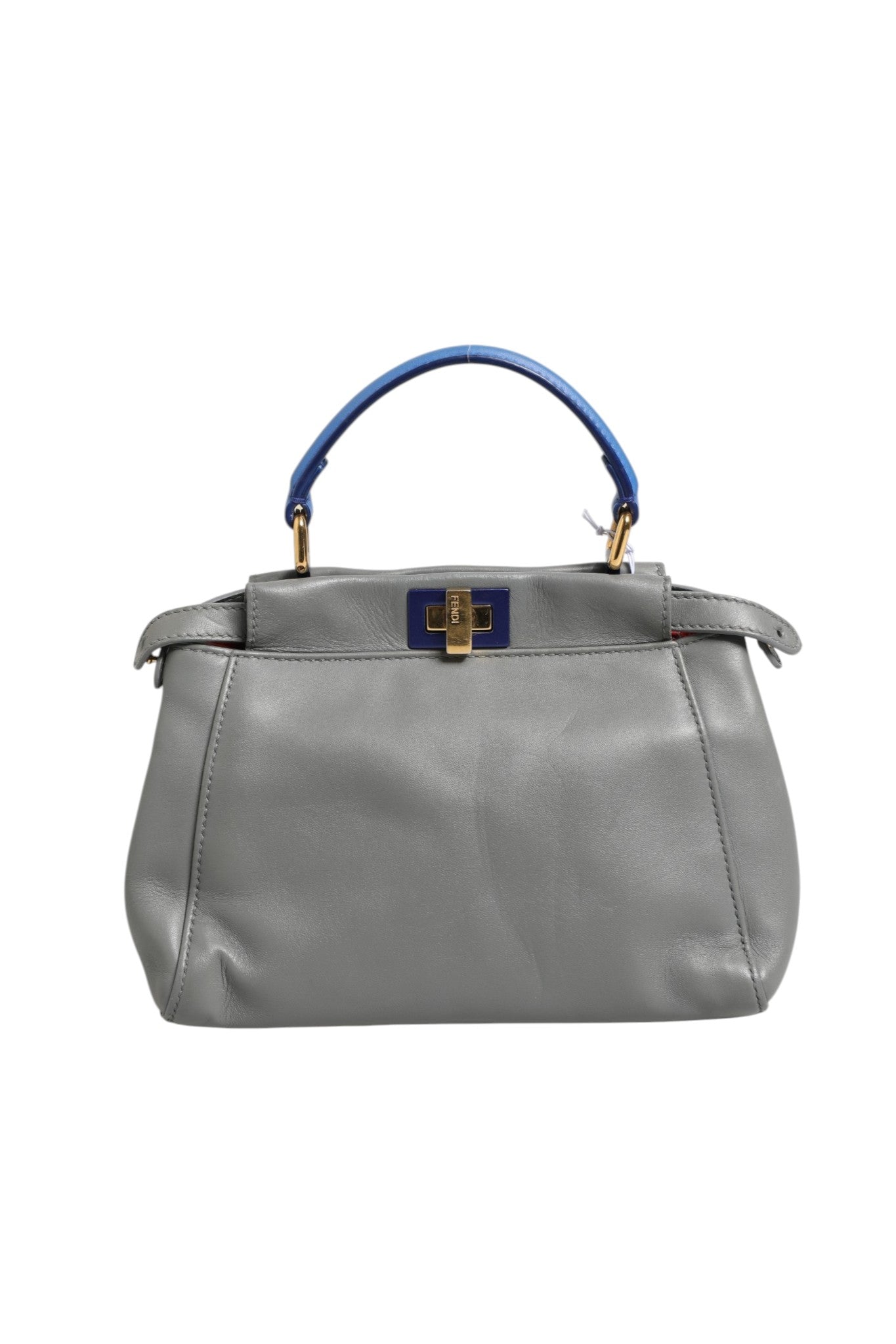 Fendi Mini Peekaboo Μπλε Γκρι