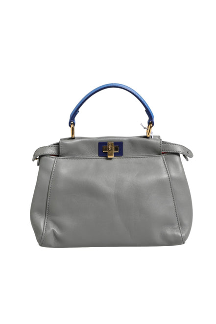 Fendi Mini Peekaboo Μπλε Γκρι