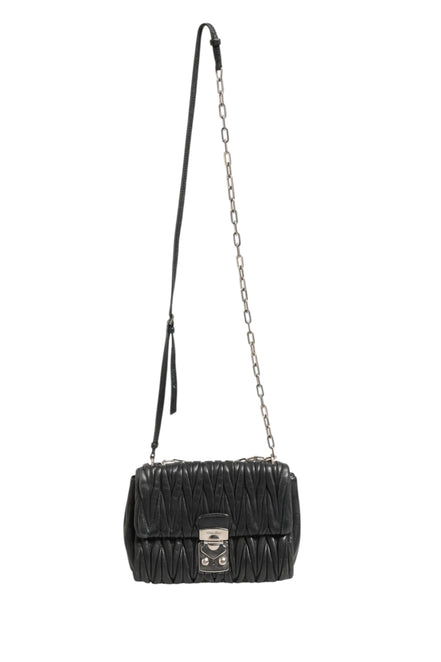 Miu Miu Confidential Matelasse Leather Flap Shoulder Bag