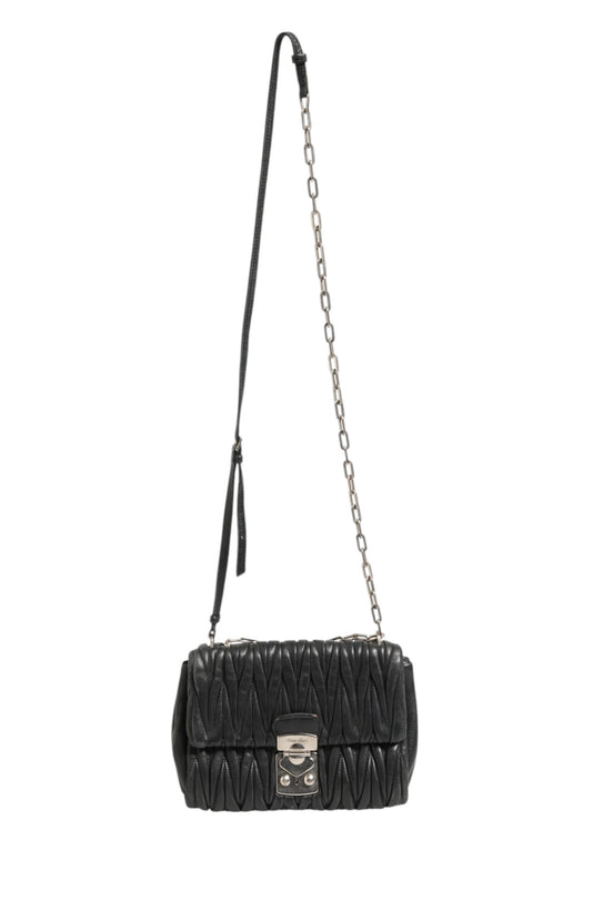 Miu Miu Confidential Matelasse Leather Flap Shoulder Bag