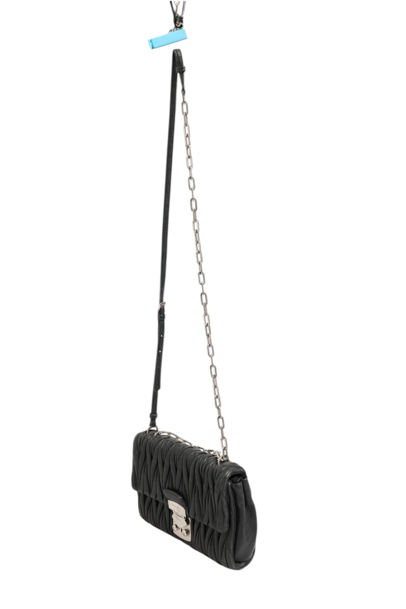 Miu Miu Confidential Matelasse Leather Flap Shoulder Bag