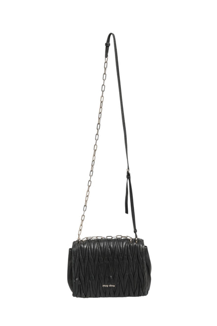 Miu Miu Confidential Matelasse Leather Flap Shoulder Bag
