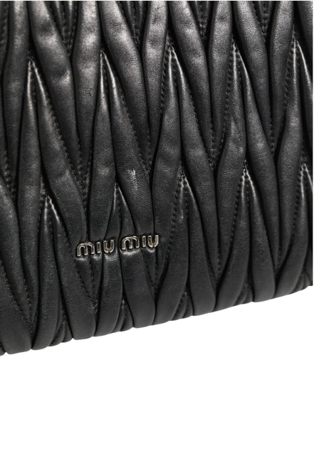 Miu Miu Confidential Matelasse Leather Flap Shoulder Bag