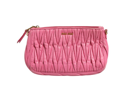 Miu Miu Matelassé Leather Shoulder Bag