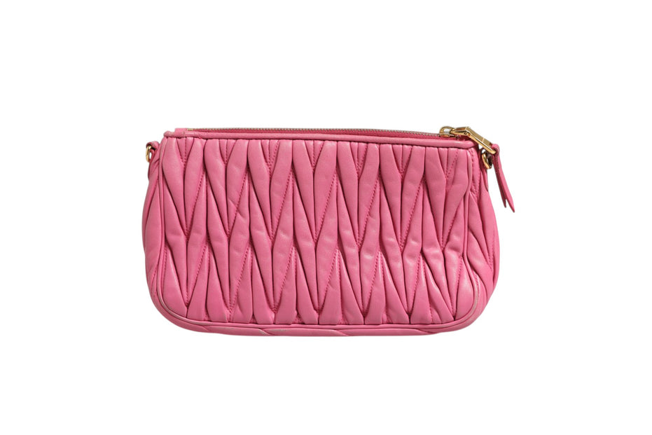 Miu Miu Matelassé Leather Shoulder Bag