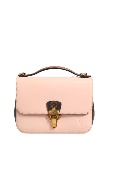 Louis Vuitton Ροζ Vernis και Monogram Καμβάς Cherrywood BB Τσάντα Ώμου
