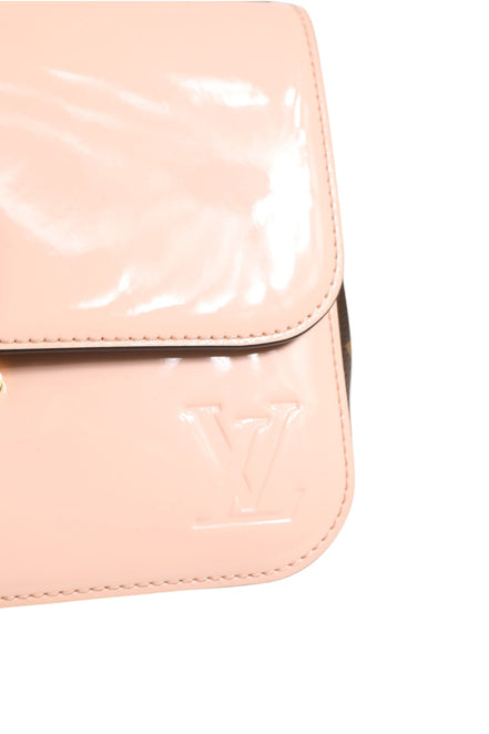 Louis Vuitton Ροζ Vernis και Monogram Καμβάς Cherrywood BB Τσάντα Ώμου