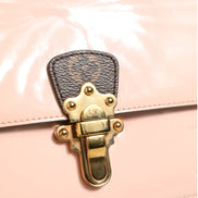 Louis Vuitton Ροζ Vernis και Monogram Καμβάς Cherrywood BB Τσάντα Ώμου