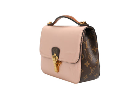 Louis Vuitton Ροζ Vernis και Monogram Καμβάς Cherrywood BB Τσάντα Ώμου