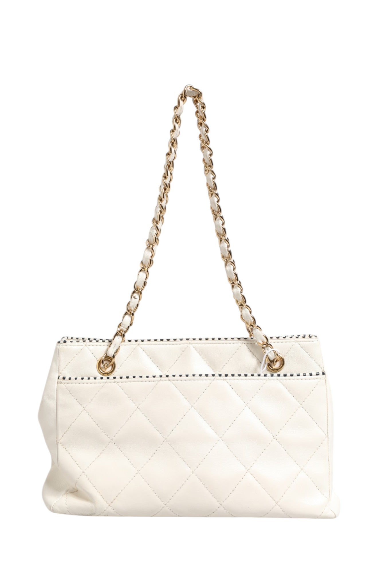 Chanel Shiny Calfskin Quilted Mini 22 White 1792563