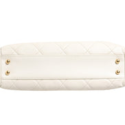Chanel Shiny Calfskin Quilted Mini 22 White 1792563