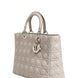 Christian Dior Lady Dior Large Grey Cannage Lambskin Bag